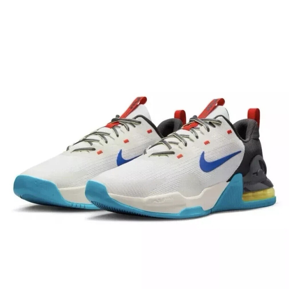 Nike Air Max Alpha Trainer 5 Mens Sz 7.5 Sail‎ Hyper Royal Blue Red DM0829 100